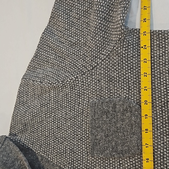 J. Crew Men's Lambs Wool Gray Jacquard Shawl Collar Knit Sweater Size XL - Picture 10 of 11